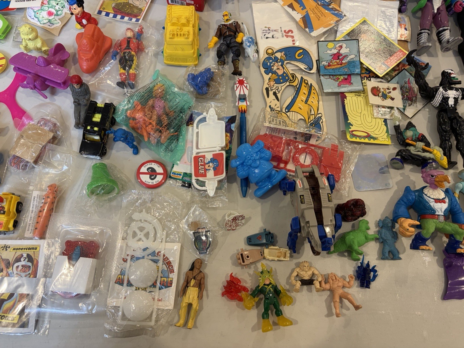 Big Mixed Junk Lot 80s Figures Cereal Prizes More Look