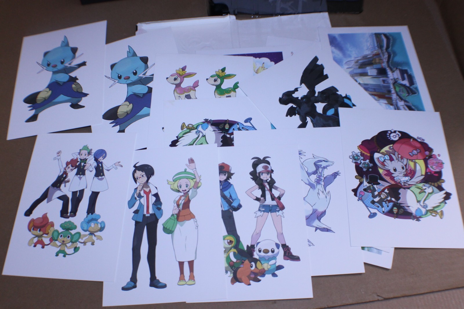 USED / AS-IS / Junk Drawer Mixed Toys Lot Pokemon Black & White Game Art Folio