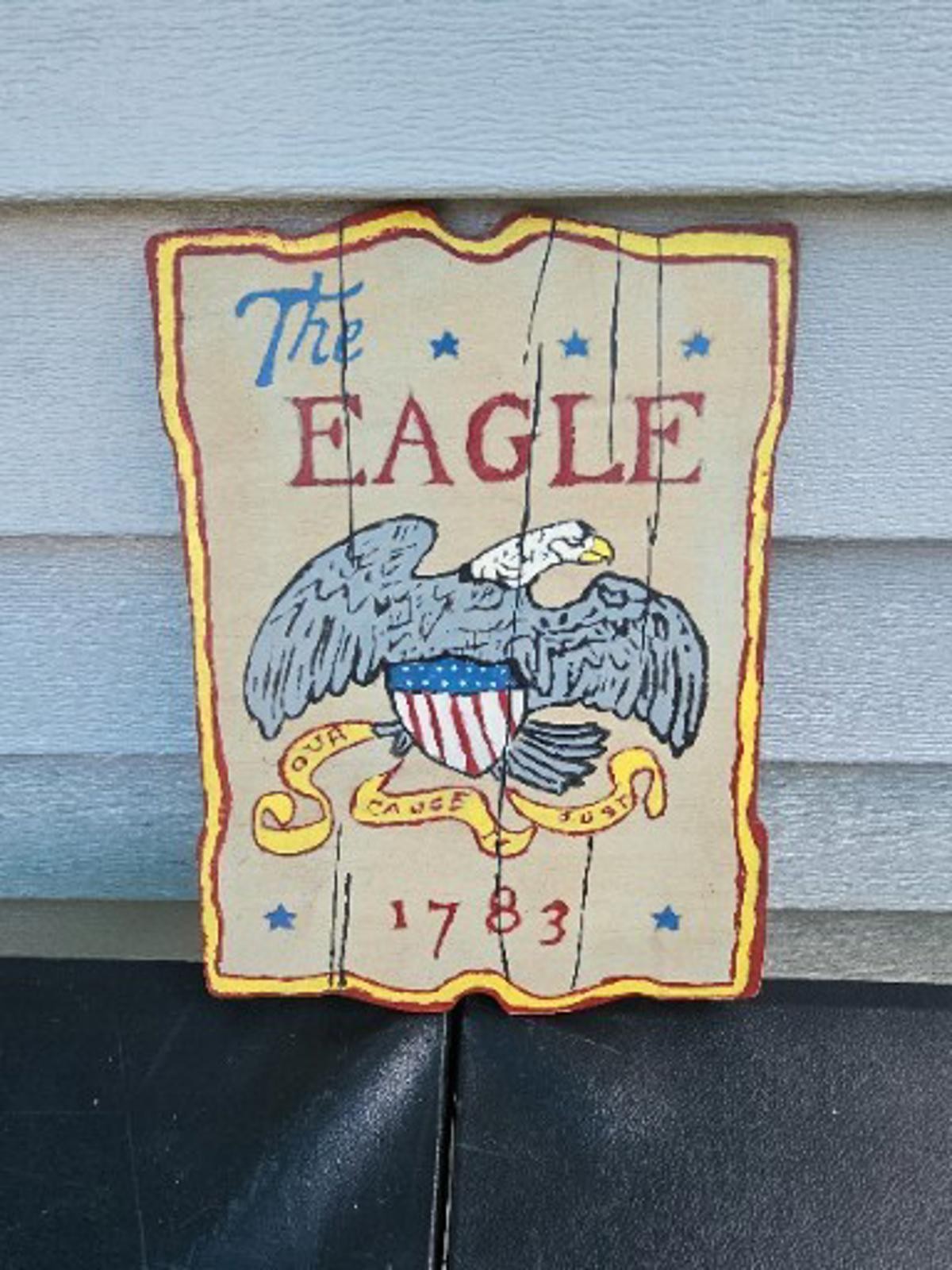 Vintage Reproduction of 1783 EAGLE 7″ X 9″ Wall Plaque Custom Trl7#38