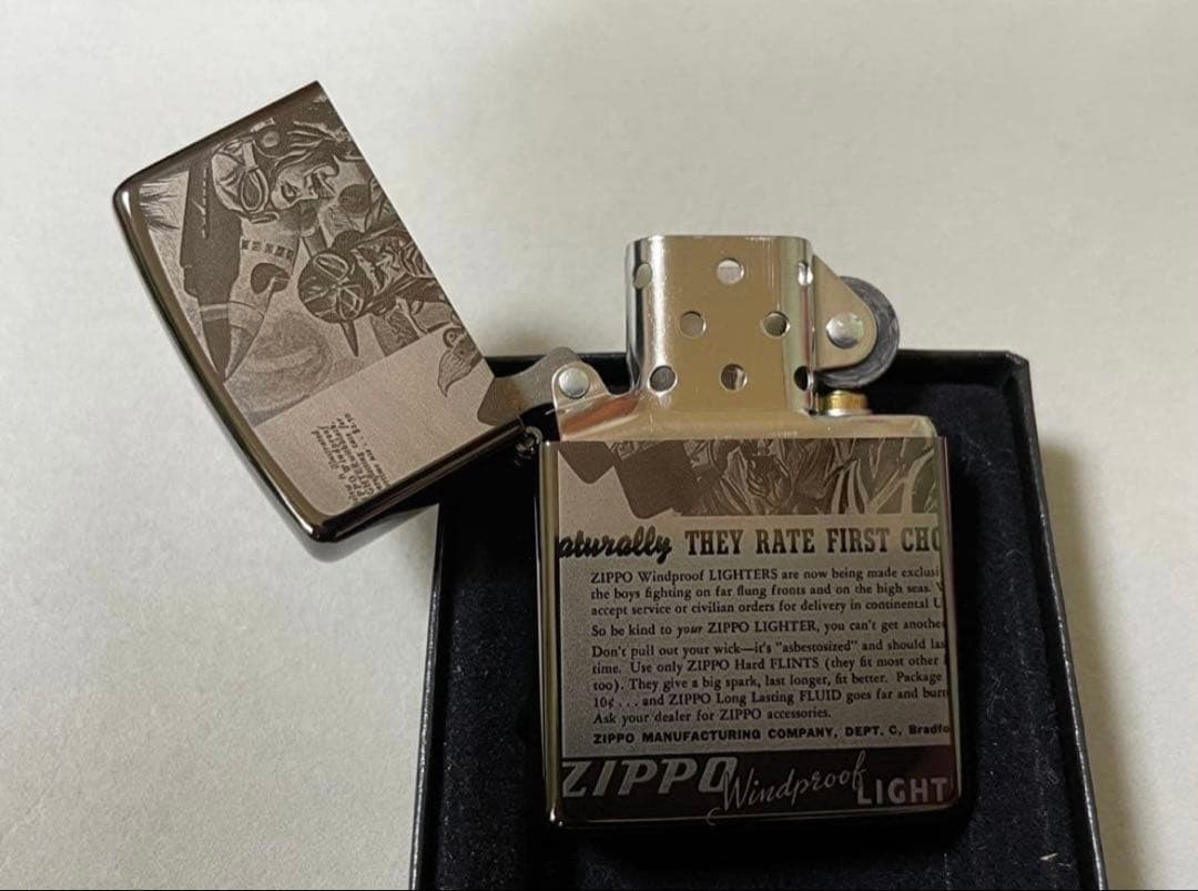 zippo Zippo antique advertising pattern made in 2005 Rare unused item