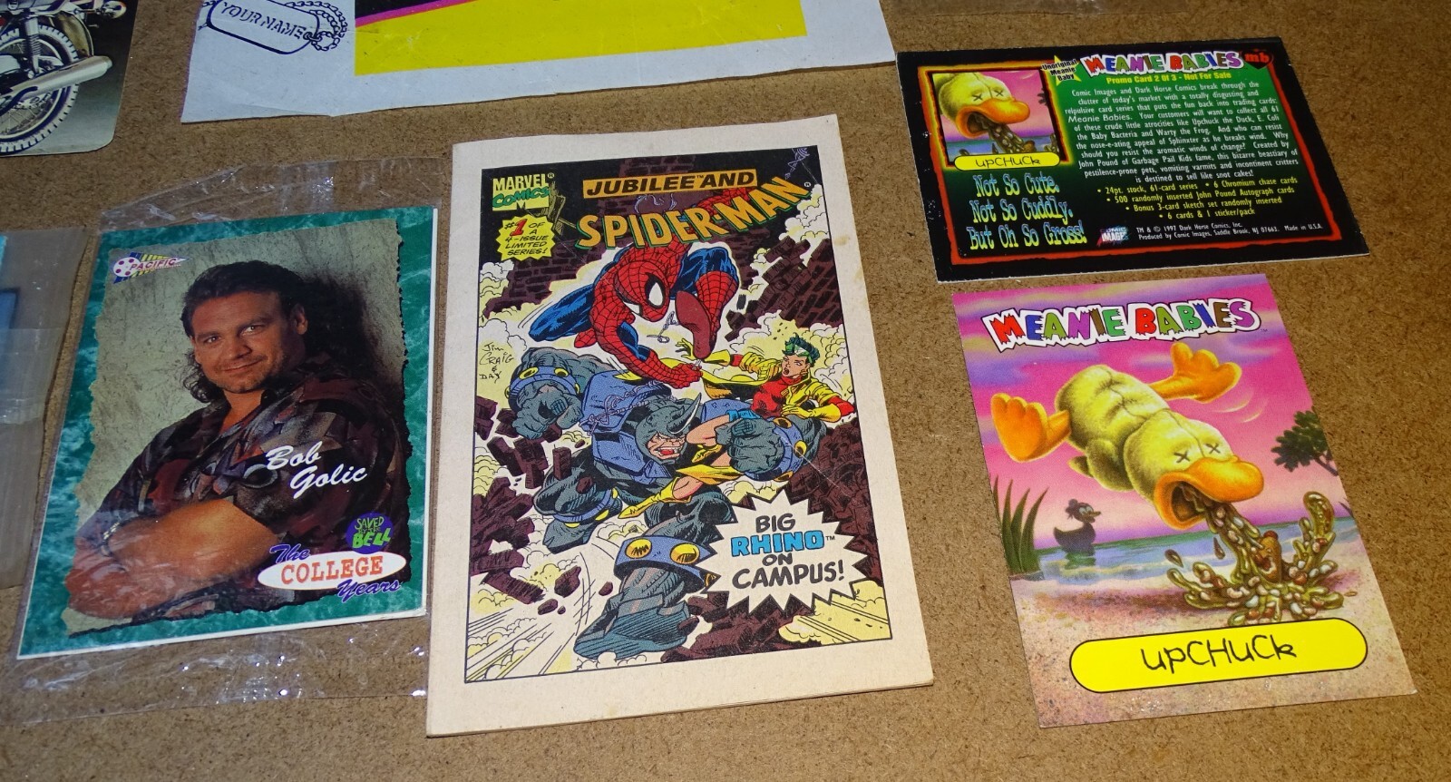Odd Stuff – Spiderman Drakes / Cards (Australian, Rodeo, Meanie Babies) etc.