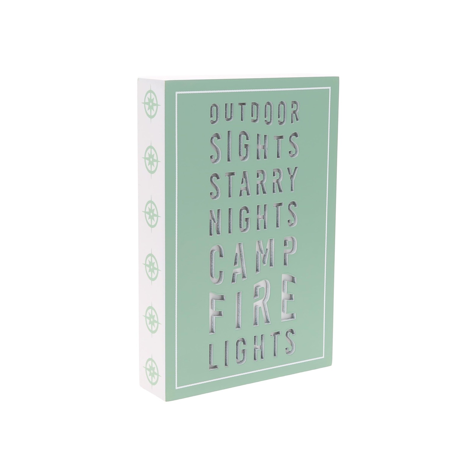 Pavilion Gift Campfire Lights 4″x6″ MDF Plaque – Camping & Outdoors Home Decor