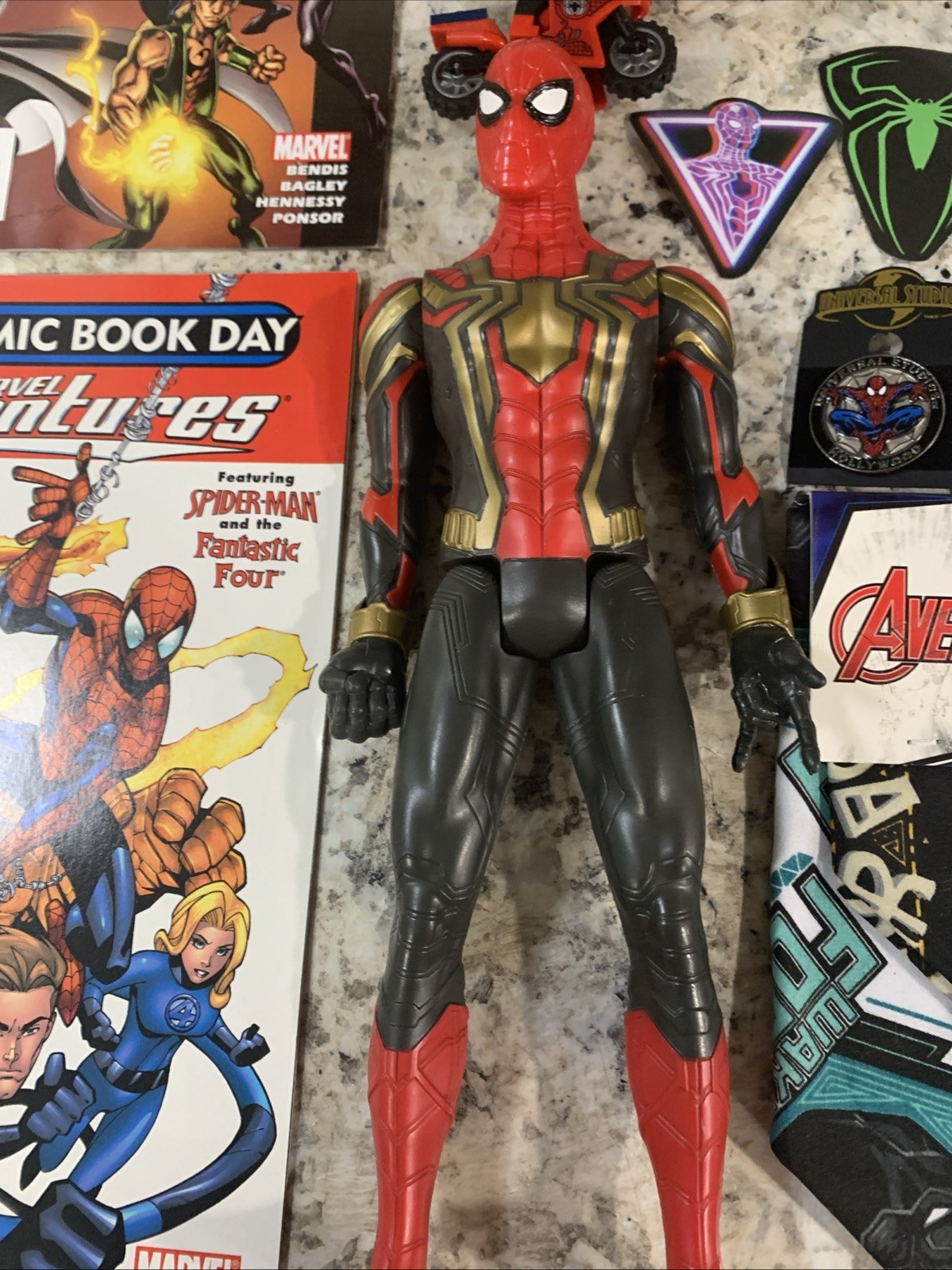 Junk Drawer Marvel Spiderman Themed Collector Items Comics Action Figures & More