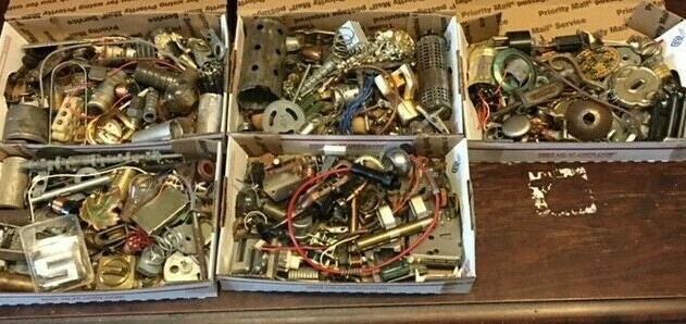 Steampunk Parts for Artists-1 pound lot of assorted metal/non metal mix, lot-569