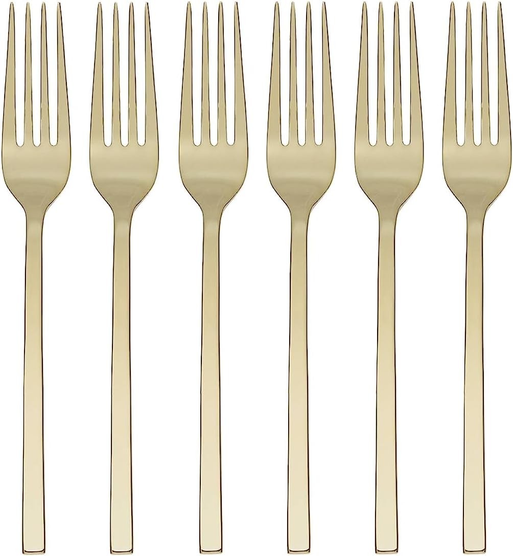 895331 Allay Champagne Everyday Flatware Teaspoons Metallic, Set of 6