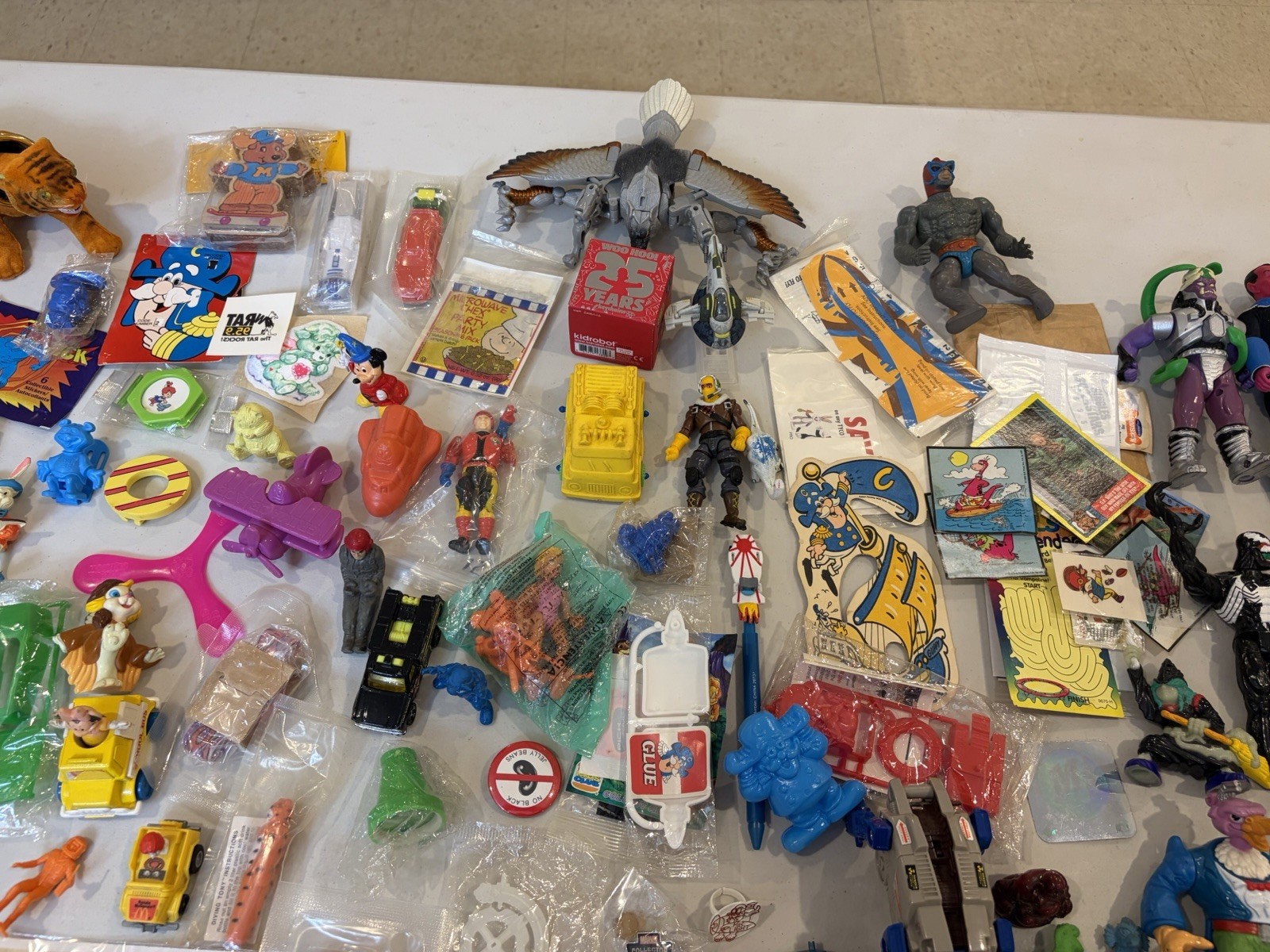 Big Mixed Junk Lot 80s Figures Cereal Prizes More Look