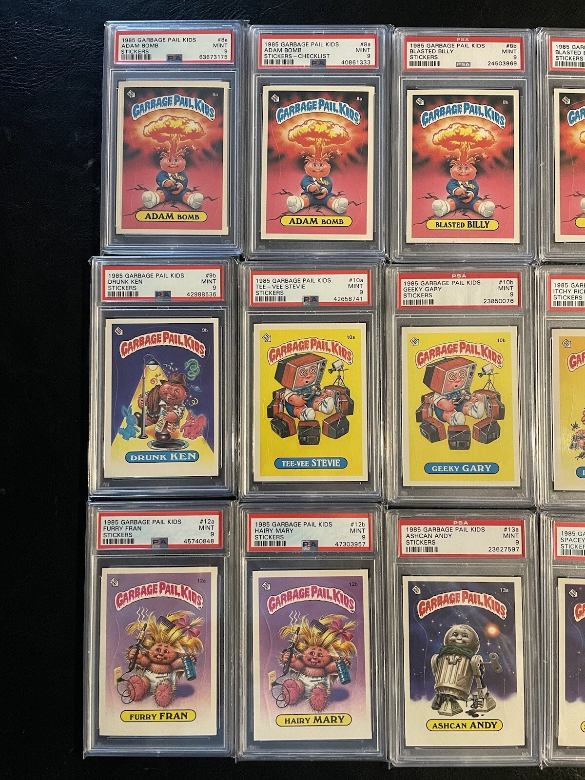 Garbage Pail Kids OS1 ALL PSA 9 Lot! THE ENTIRE 88 card set Graded Mint!!