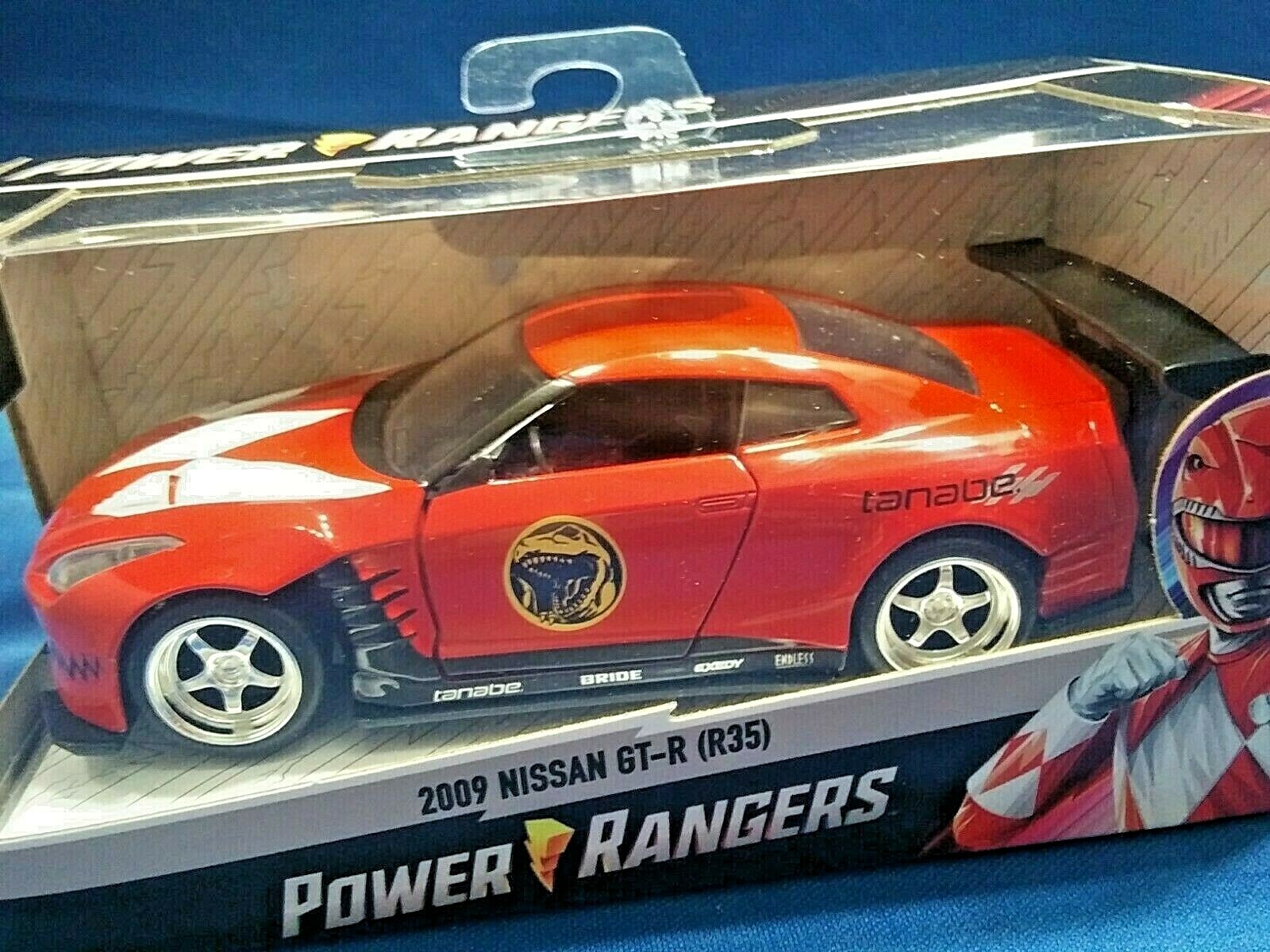Power Rangers 2009 Nissan GT-R (R35) Jada Diecast 1:32 Scale Ages 8 & Up New