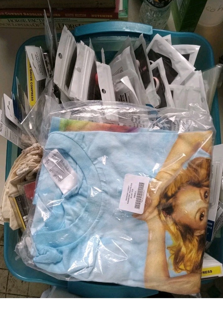 Lot Of Various Small Misc. Junk Drawer Items Box-6in X 6in X 6in SEE DESCRIPTION