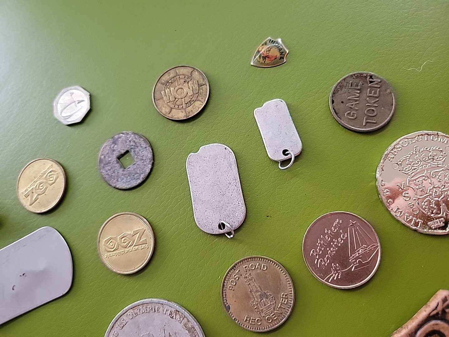 Mixed Lot Vintage Tokens Tags Smalls Parts
