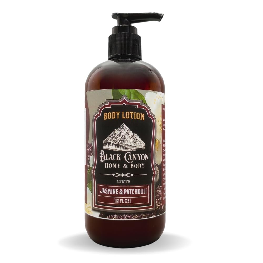Black Canyon Jasmine & Patchouli Body Lotion, Lanolin & Jojoba Oil, 12oz