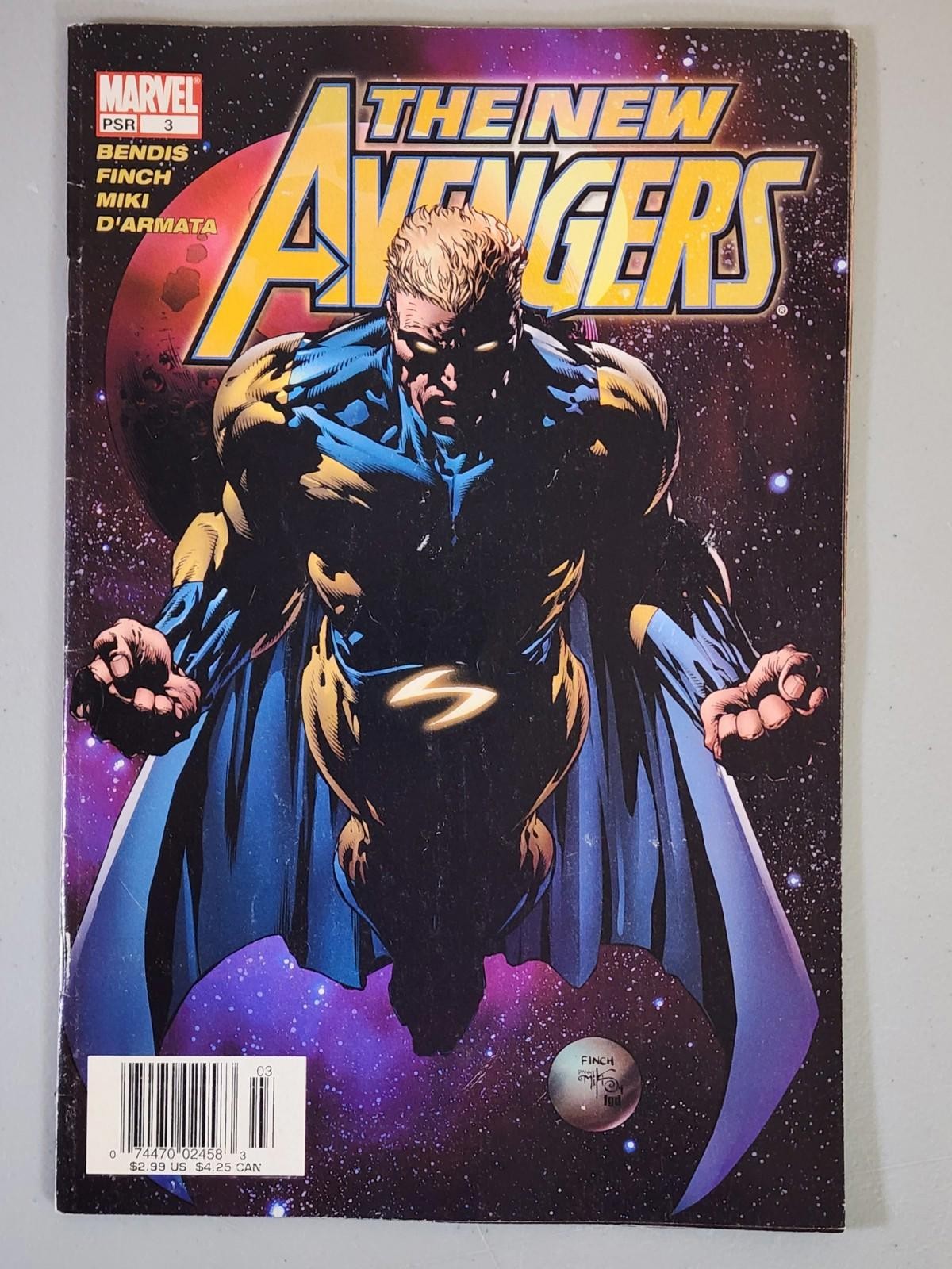 New Avengers #3 VF- Rare Newsstand Marvel Comics 2005