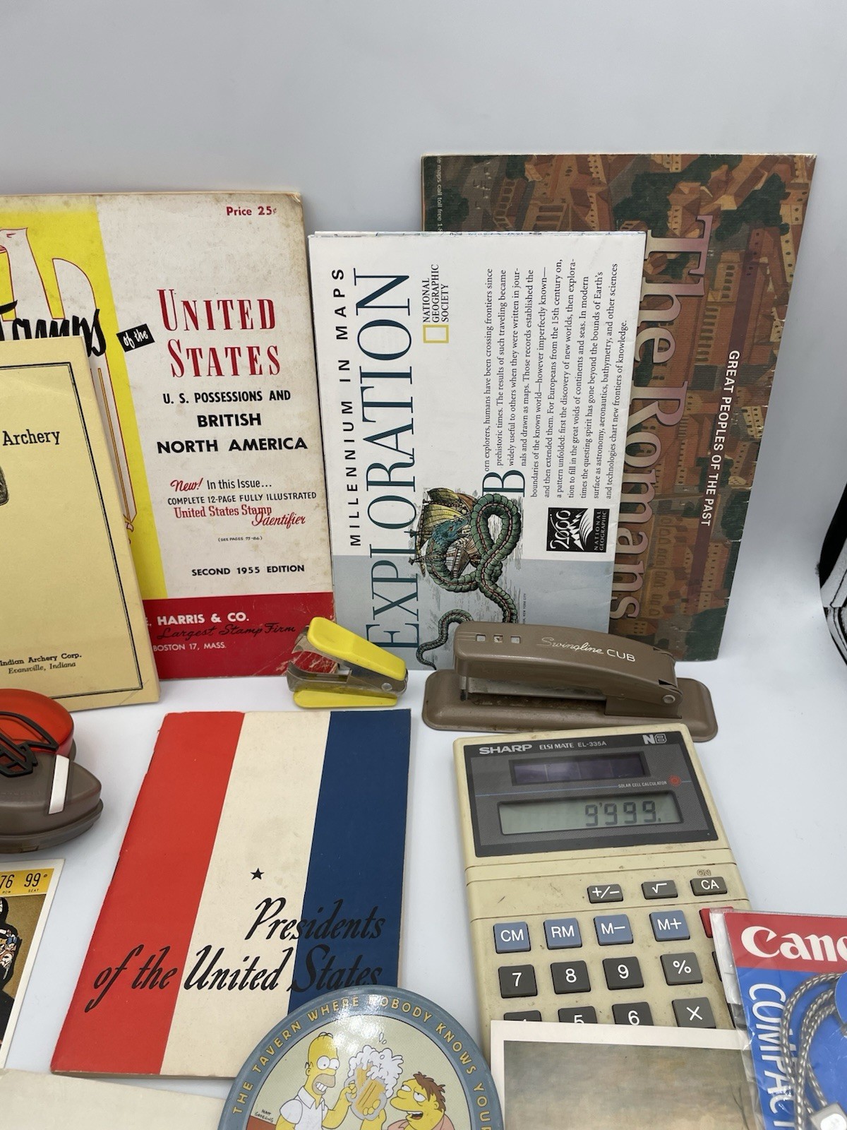 VTG 28pc Mixed Grandpa Lot: Military, USA, Car, Postcards, Photos, Football TG1