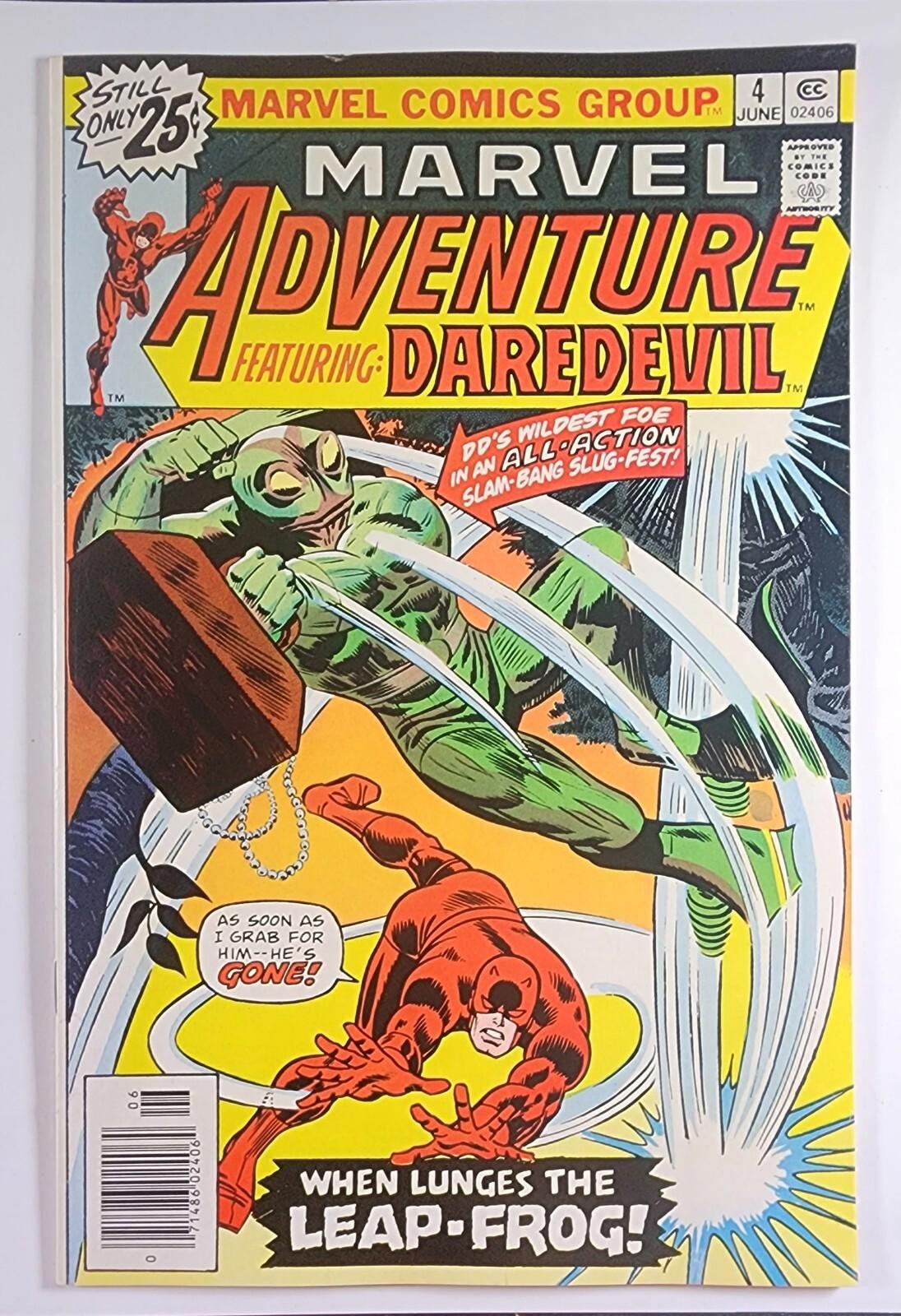 MARVEL ADVENTURE FEATURING DAREDEVIL #4 High Grade GEM Marvel 1976