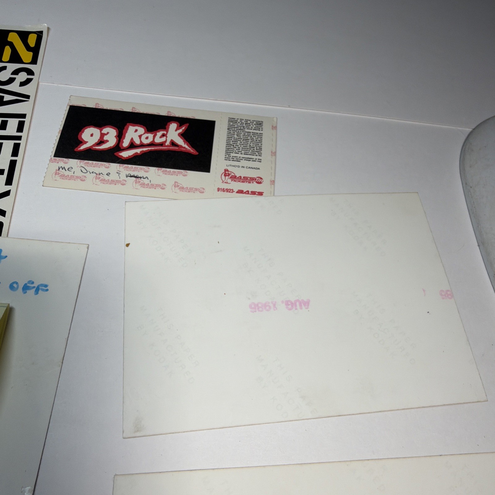 1980s & 90’s Nostalgia Lot Bugle Boy, Car Photos, Concert Ticket Stubs & More