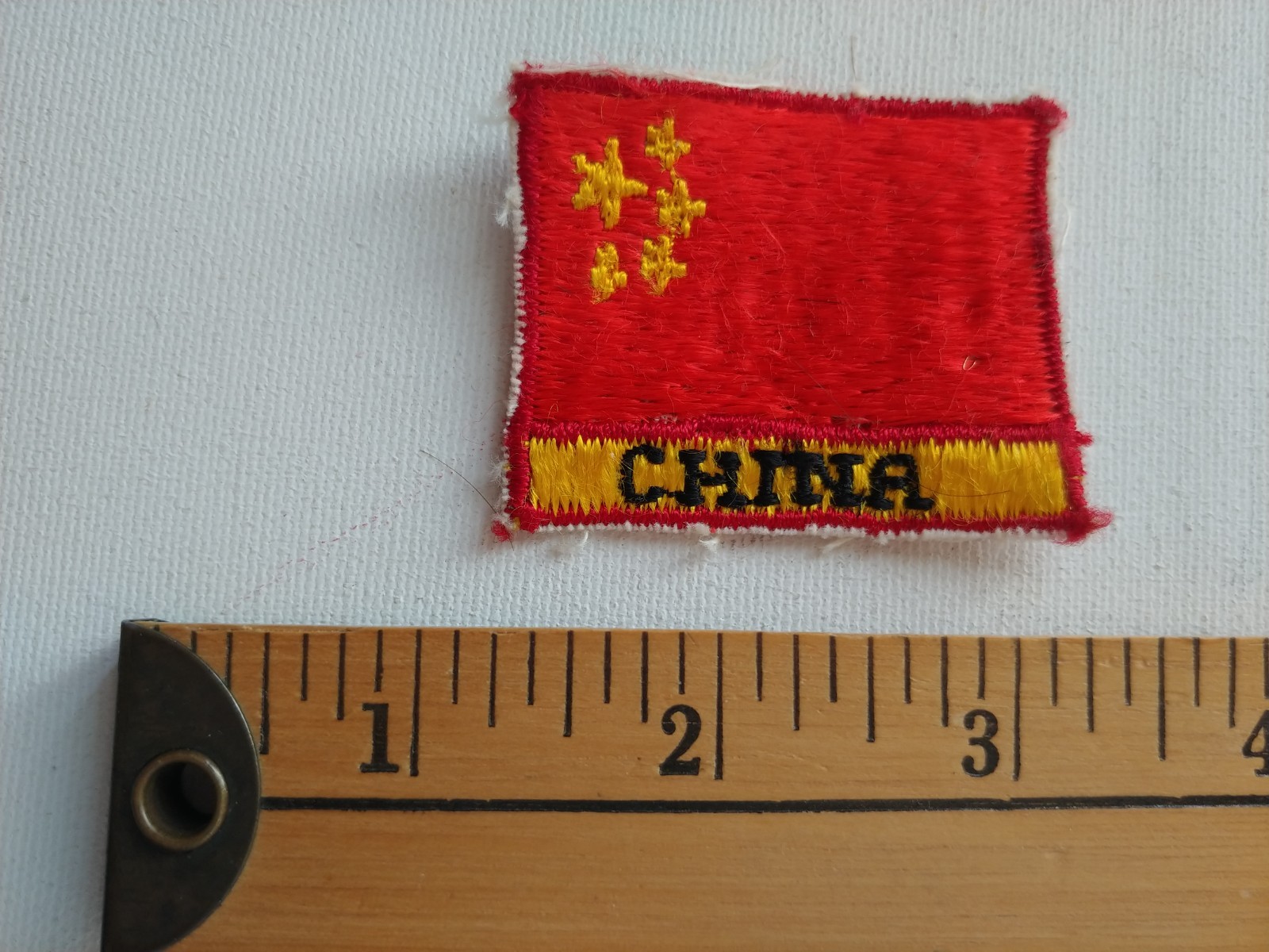 * VINTAGE 40S CHINA BADGE TRAVEL SOUVENIR PATCH CREST ECUSSON *