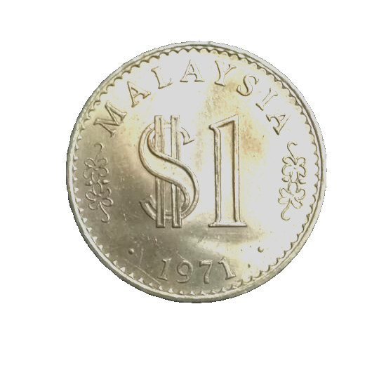 Offer Vintage Coin Ringgit Malaysia (RM1) Year 1971 Free Casing Rare Coin Repro
