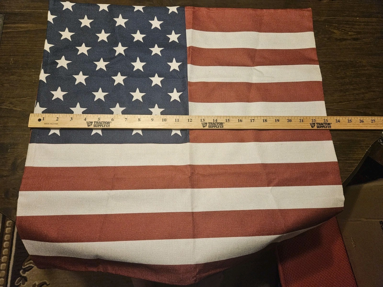 Lot Of 3 USA Flag Items Pillow Cover W/Zipper Fanny Pack Pkg Flags New NT 14966
