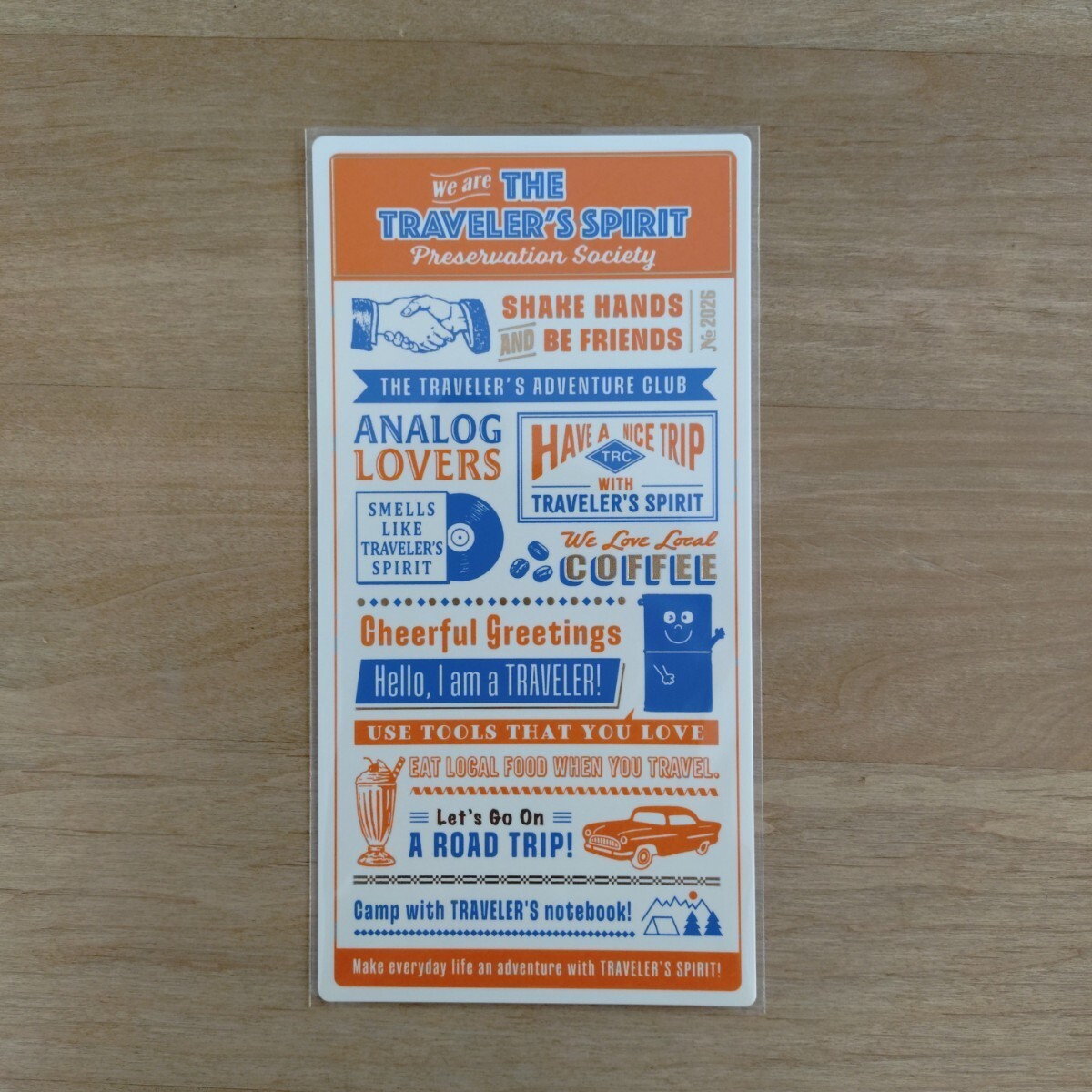 TRAVELER’S FACTORY Traveler’s Note Sheet 2026 Regular Size Traveler’s Factory
