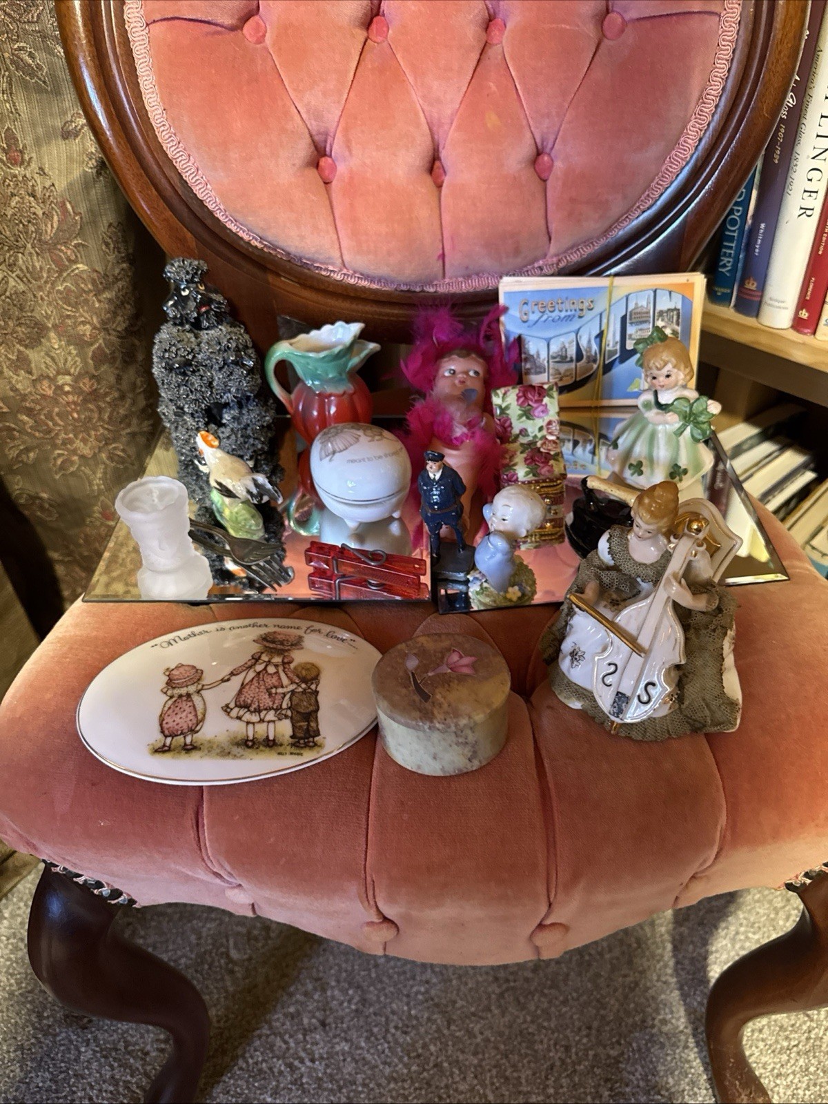 Vintage Junk Drawer Lot Of Figurines, Trinket Boxes, Collectibles Free Shipping