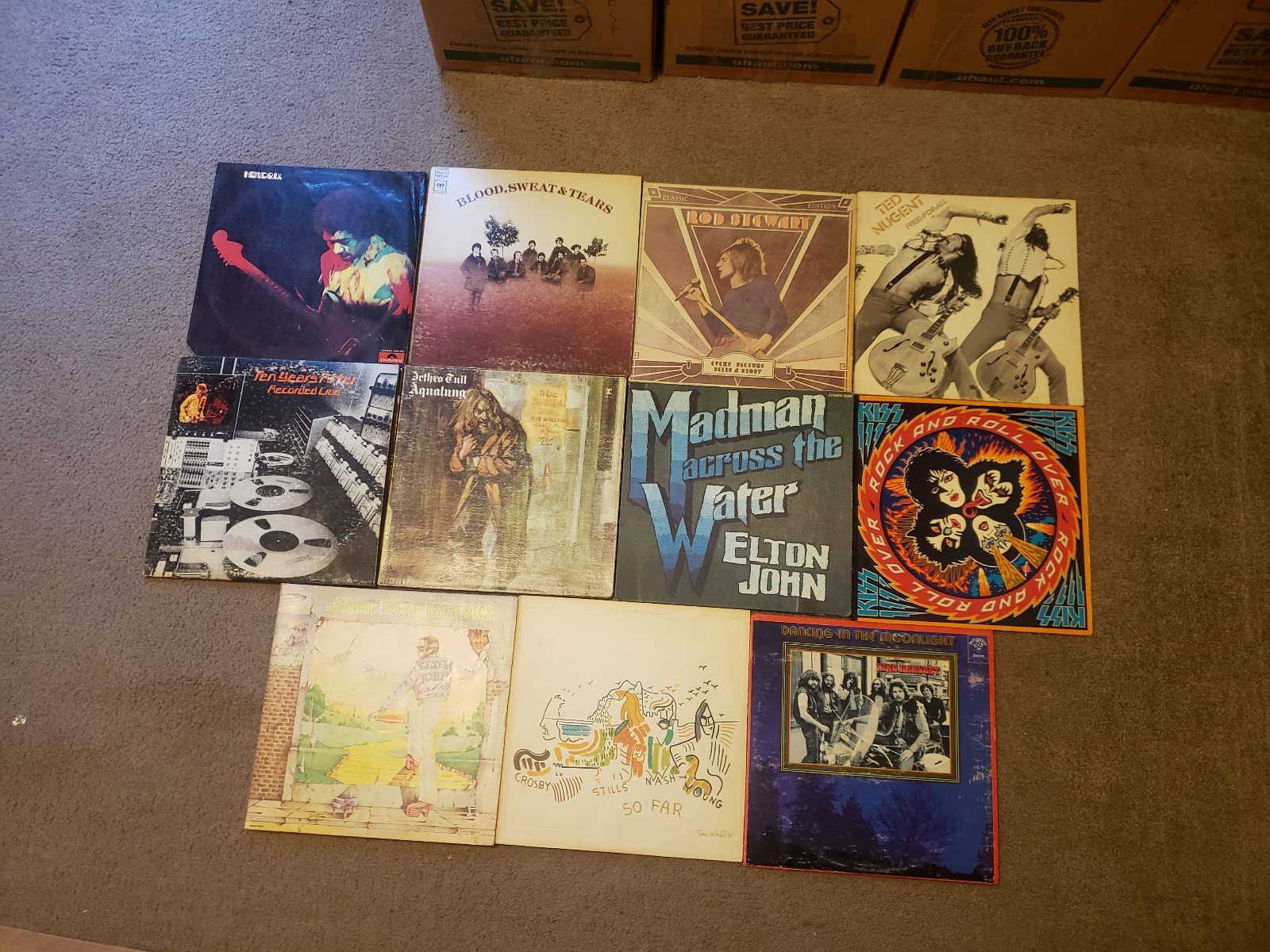 4000 RECORDS ALBUMS LOT (1/2 ROCK/POP/jazz, blues, r&b, soul) & (3/8 country)