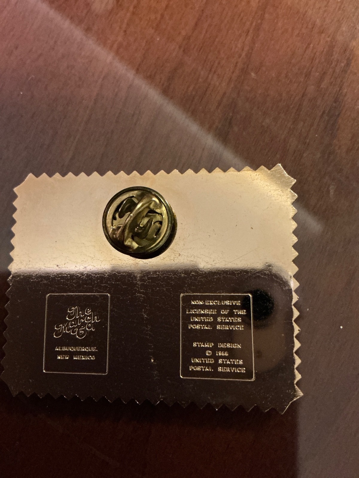 Vintage USA $8.75 Express Postage Stamp Bald Eagle Moon Collectable Enamel Pin