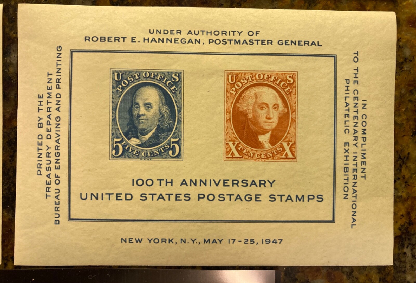 Lot of 7 100th Anniversary United States Postage Stamps 1947