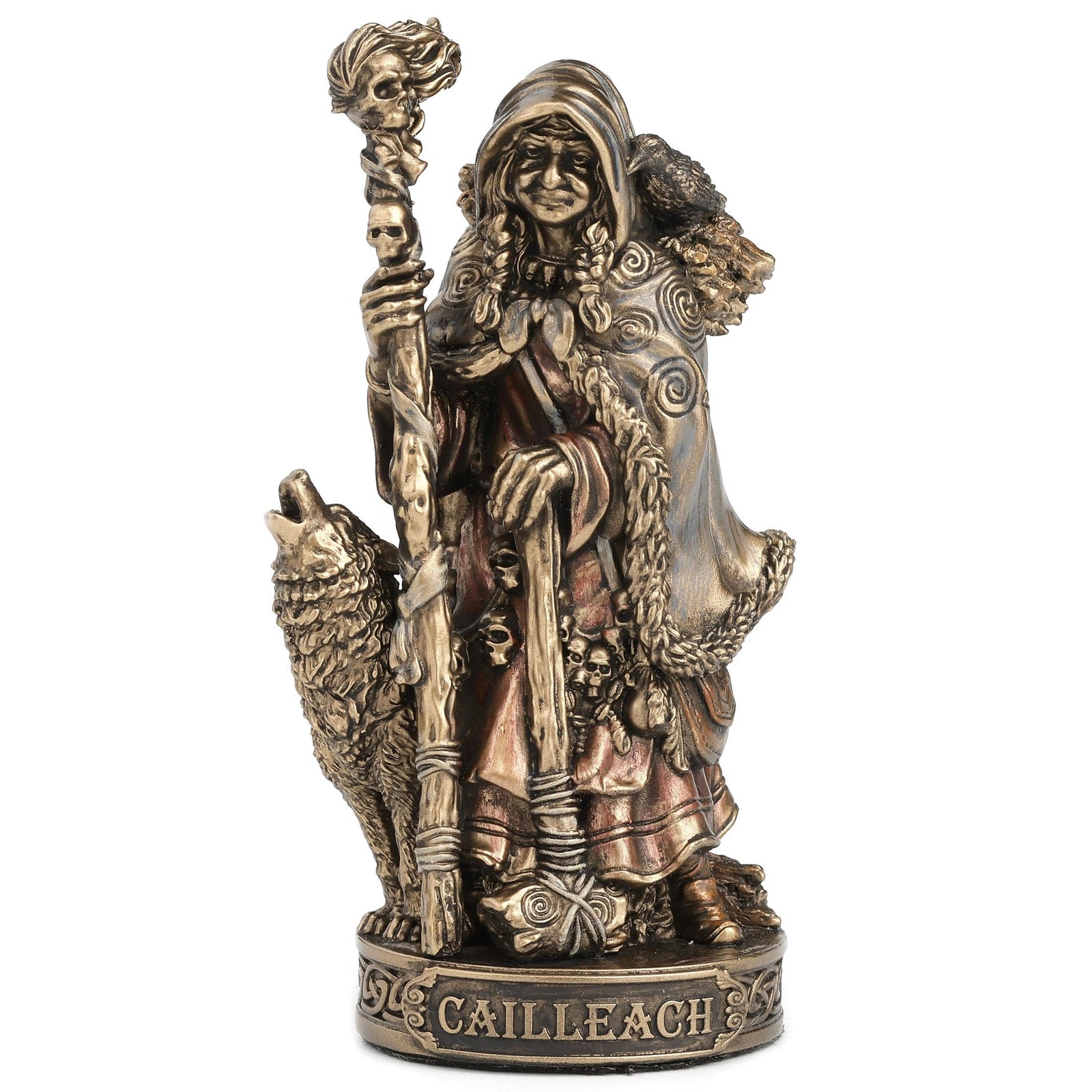 Veronese Design Cailleach Celtic Goddess Figurine 3.5 Inch Bronze Polyresin