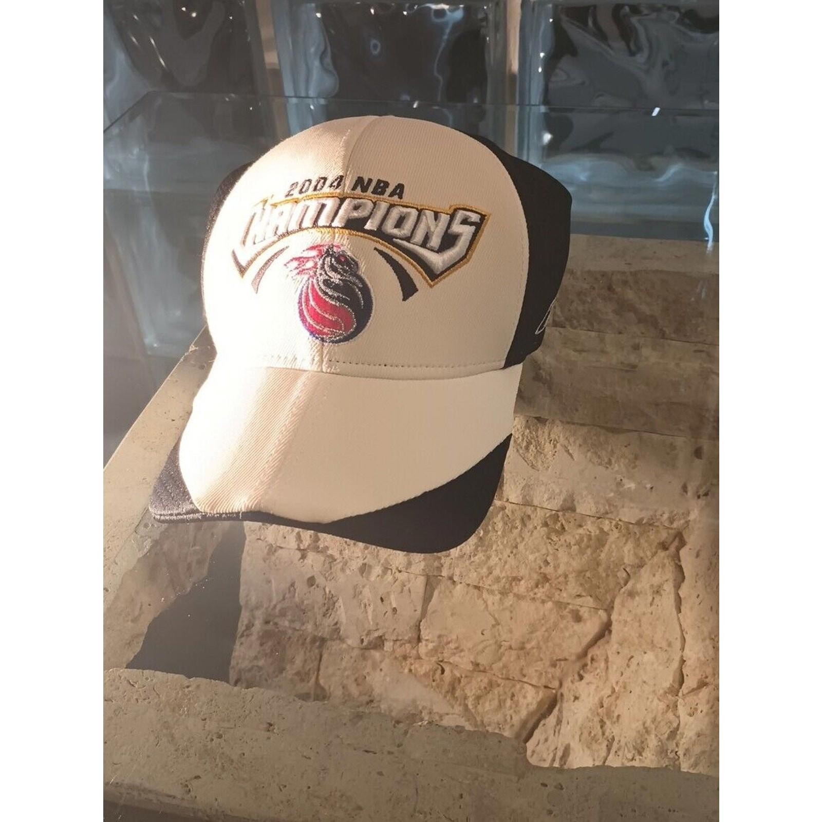 Reebok Detroit Pistons 2004 NBA Champions Authentic Locker Room Edition Hat
