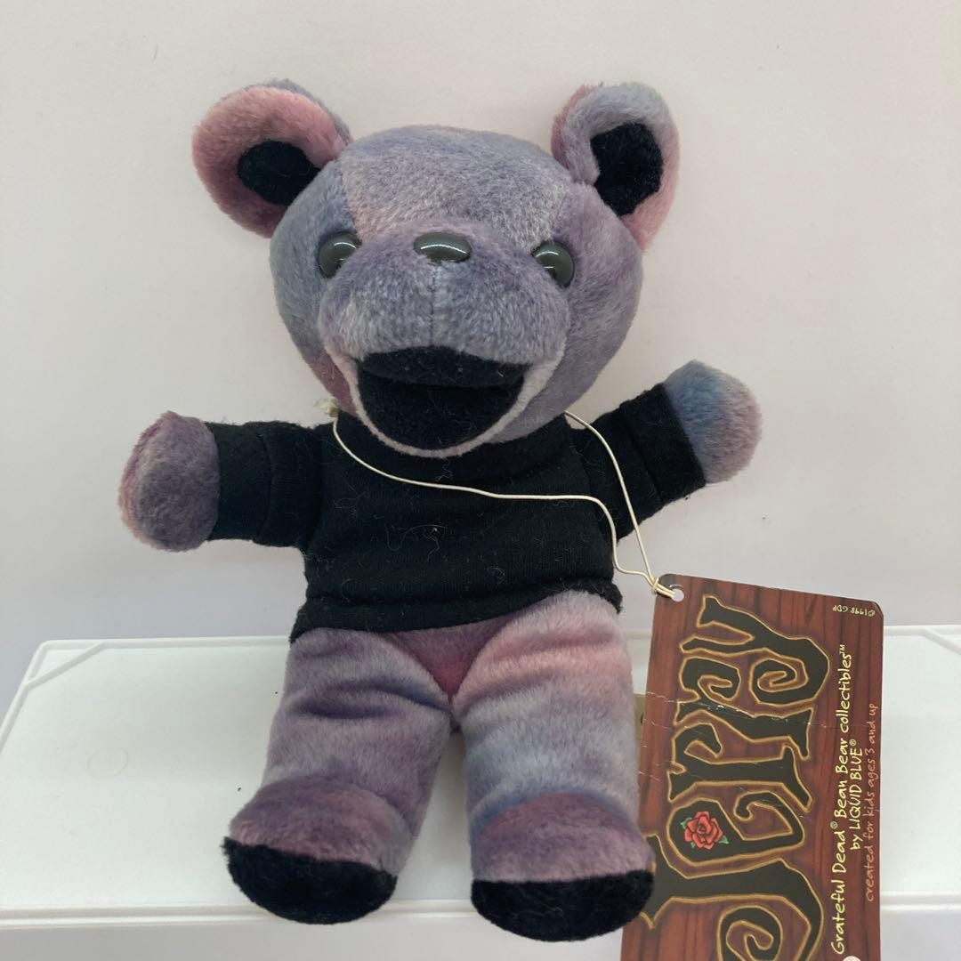 Grateful Dead Bean Bear Jerry Plush 7.1 in Tie Dye Edition 2 Rock Band Mascot