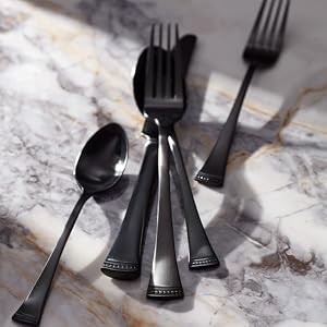 Haveson 65-Piece Flatware Set, 10.15 LB, Metallic