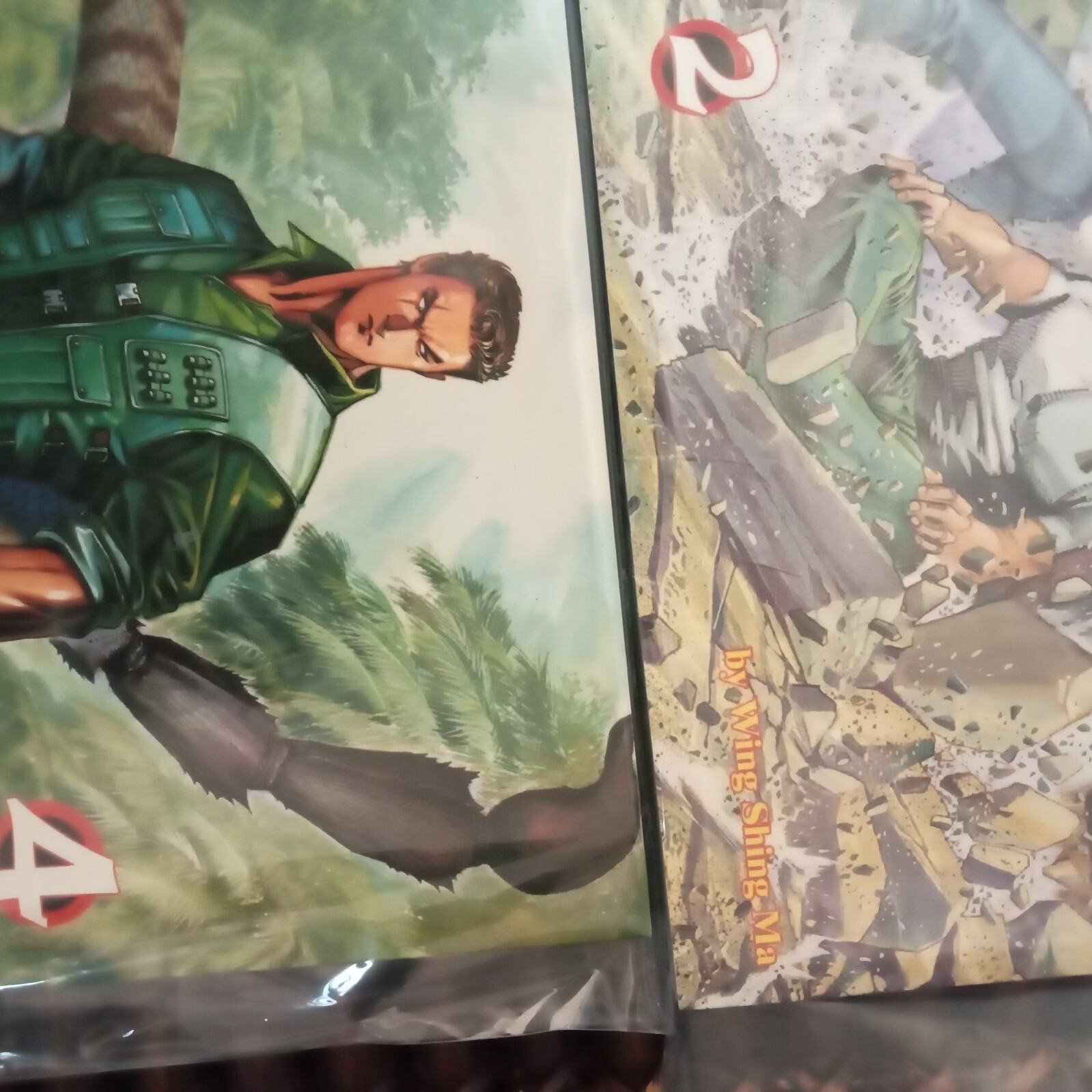 LOT OF 4 RARE ENGLI MANGA SOFTCOVER TPB BLACK LEOPARD BY WING SHING MA COMICSONE