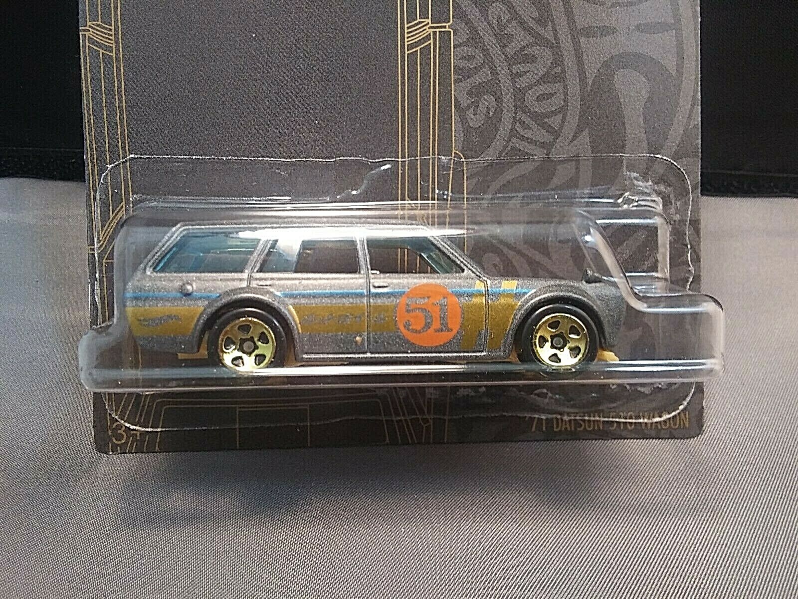 Hot Wheels Satin & Chrome ’71 Datsun 510 Wagon Diecast 1:64 Scale Exclusive #2/6