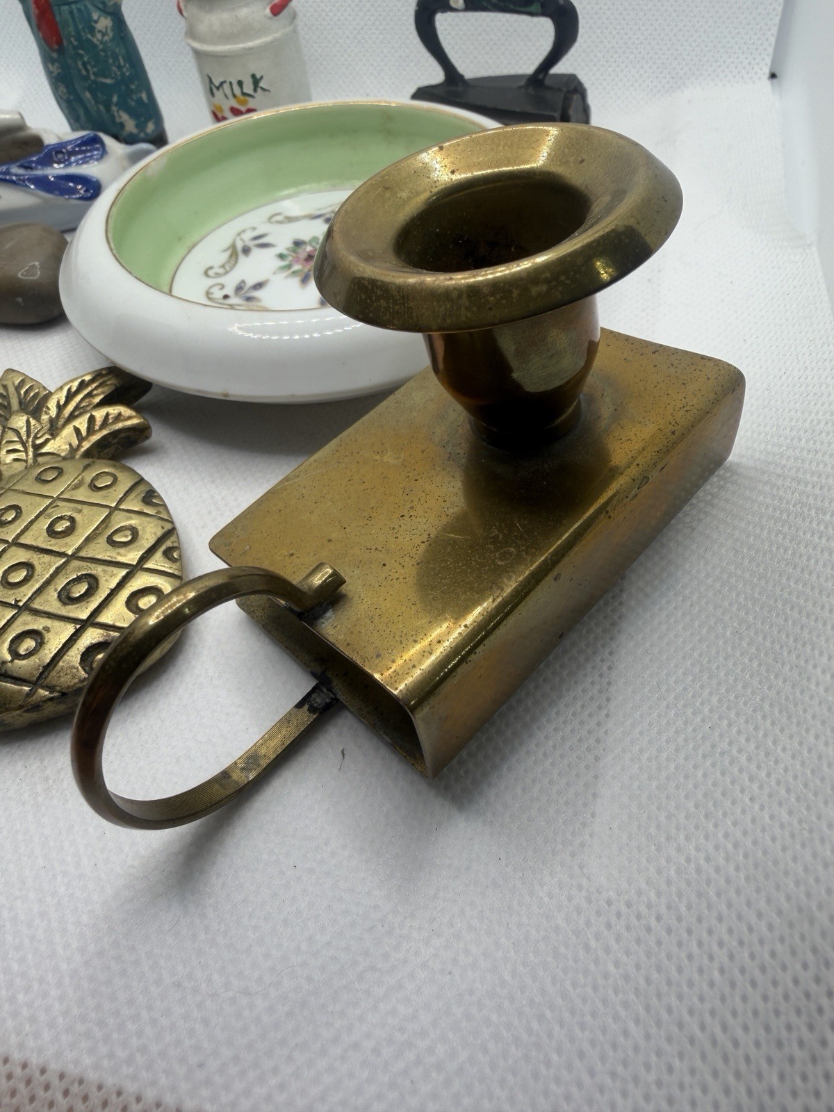 Lot Of Unique Vintage/Antique Collectibles & Trinkets, Estate Sale Brass China