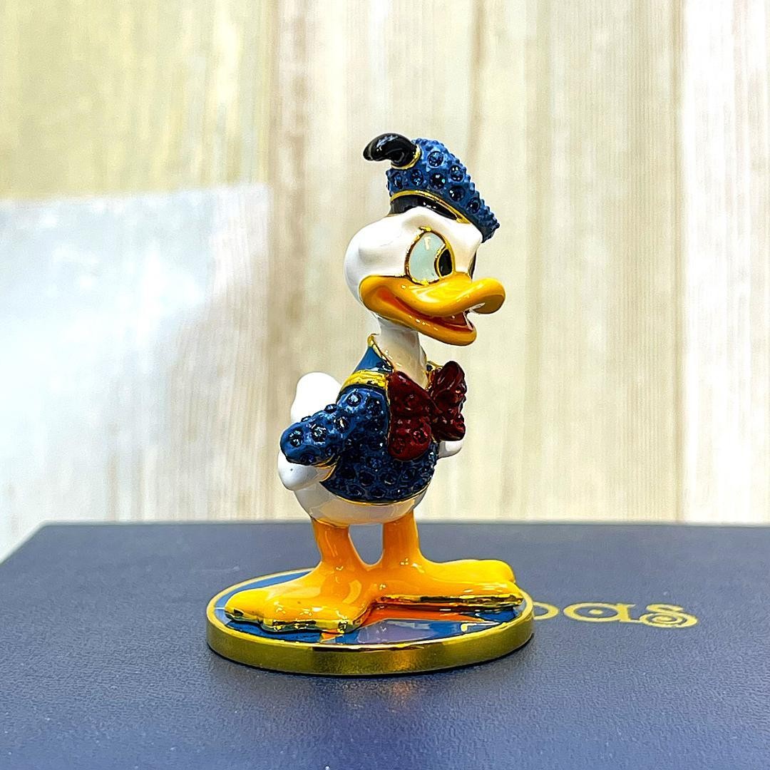 Donald Duck Figure Swarovski Metal Disney TDL Original 5.7cm Used