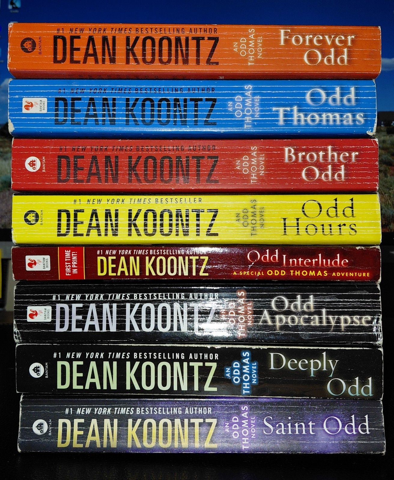 COMPLETE Set (1-8) ODD THOMAS Series by DEAN KOONTZ Lot of 8 Paperbacks