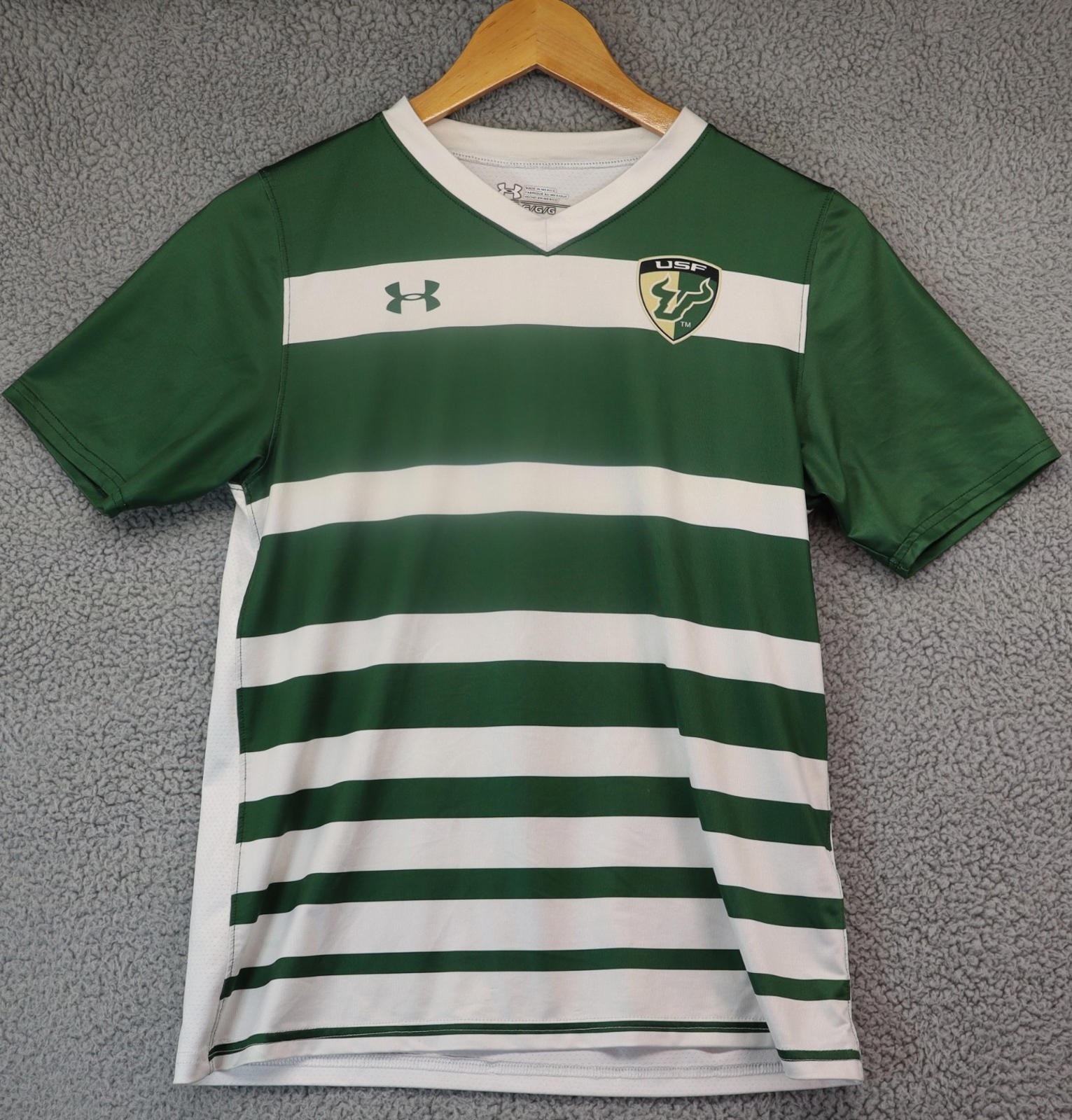 Women Large Jersey Green USF Bulls Under Armour Soccer FL
