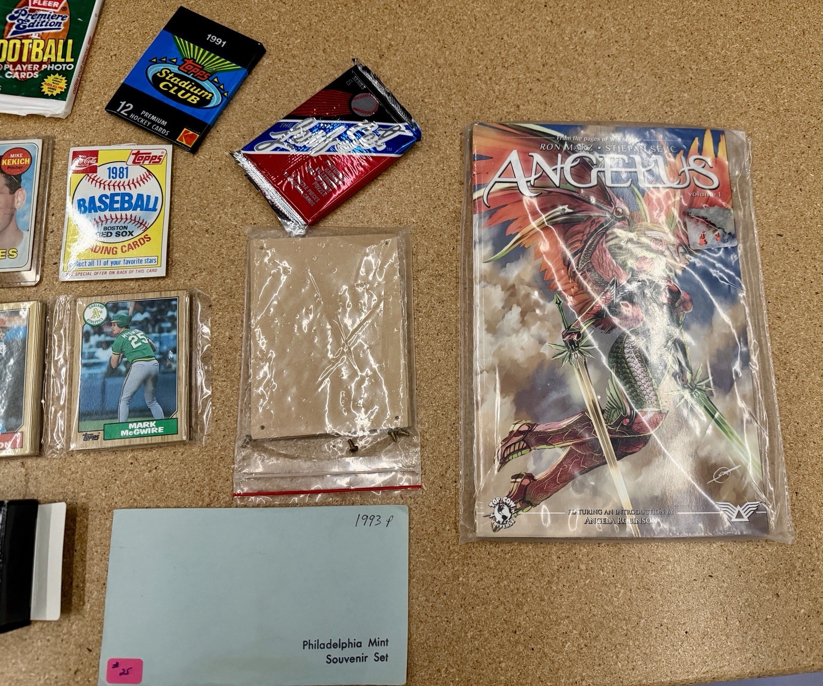 Sports Comics & Coins Collection Lot #1 Football Hockey Baseball Coins Angelus