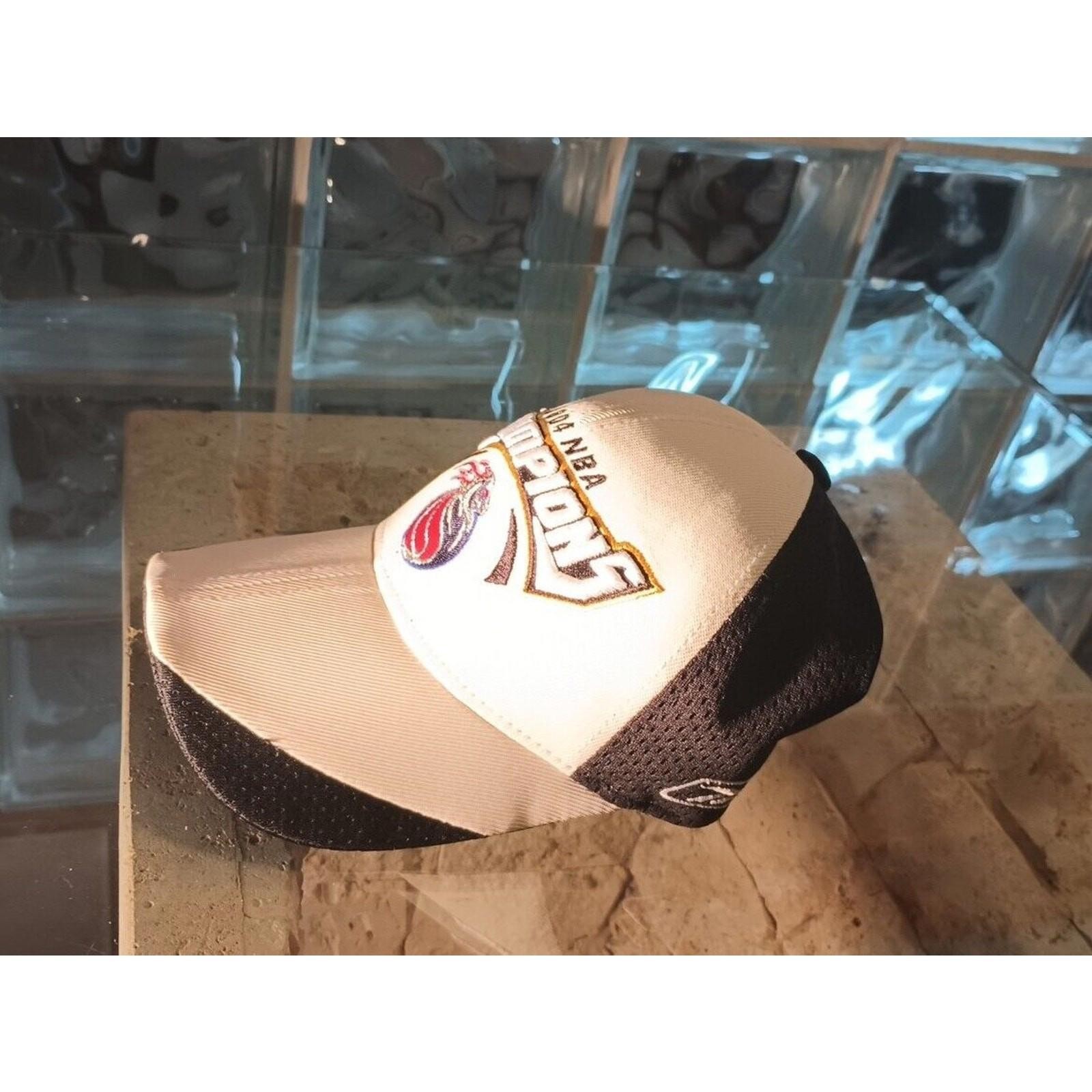 Reebok Detroit Pistons 2004 NBA Champions Authentic Locker Room Edition Hat