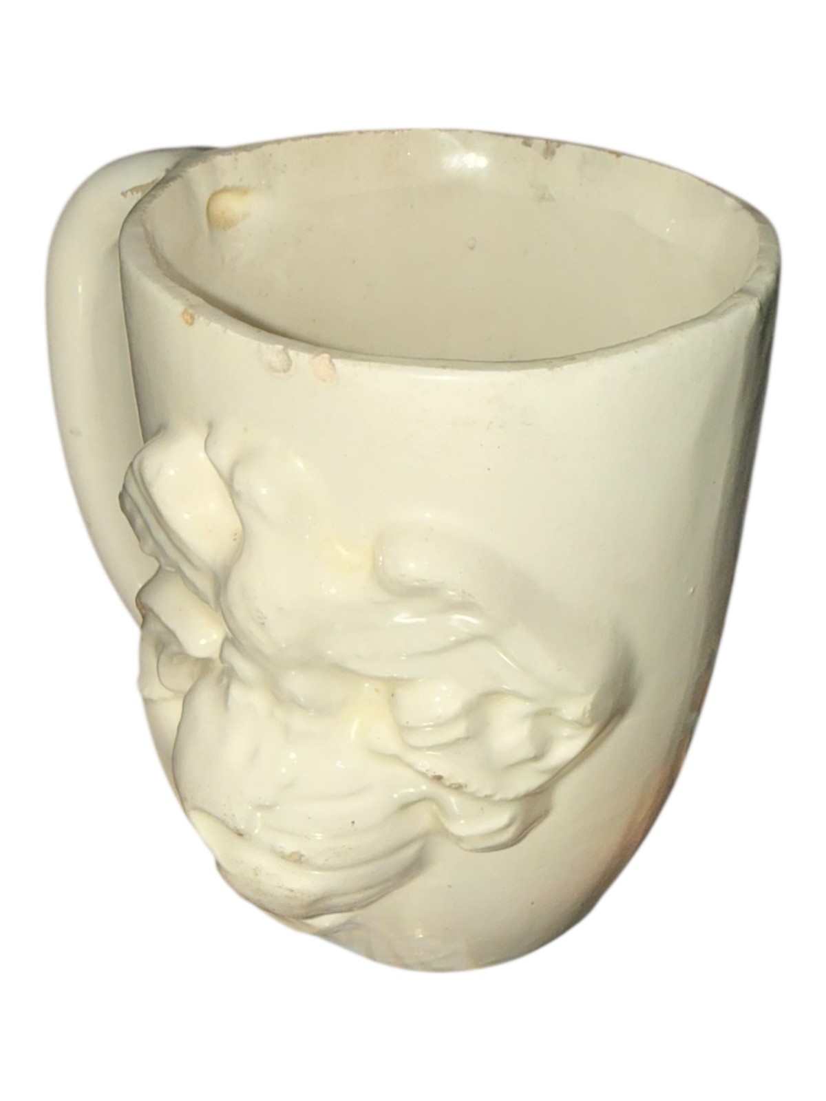Vintage American Eagle Milk Glass Mug Patriotic Federal McCoy Style USA