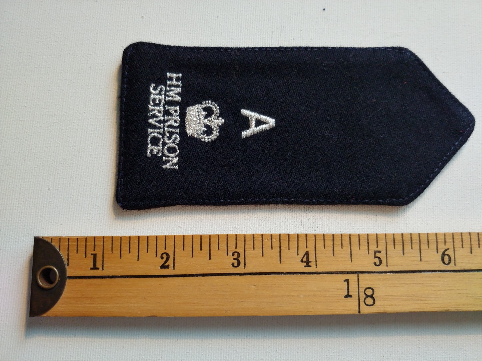 * ENGLAND PENITENTIARY PENITENCIER JAIL PRISON GUARD PATCH EPAULET RANK *