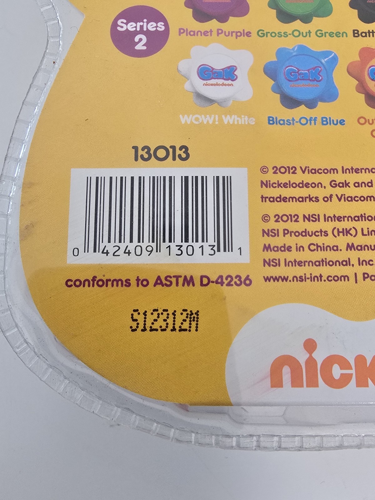 Nickelodeon GAK SPLAT Yakkity Yellow 2012 Viacom International Factory Sealed