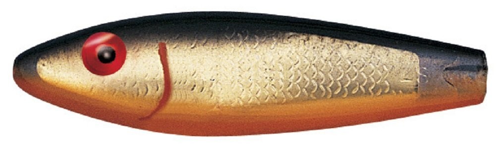 MirrOLure 52M 808 Classic Sink Twitch Black Bk Org Gld 3 5 8in 1 2oz MirrOLure