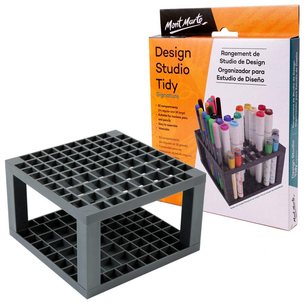 Mont Marte Signature Pencil & Brush Holder Studio Organizer for Art Supplies