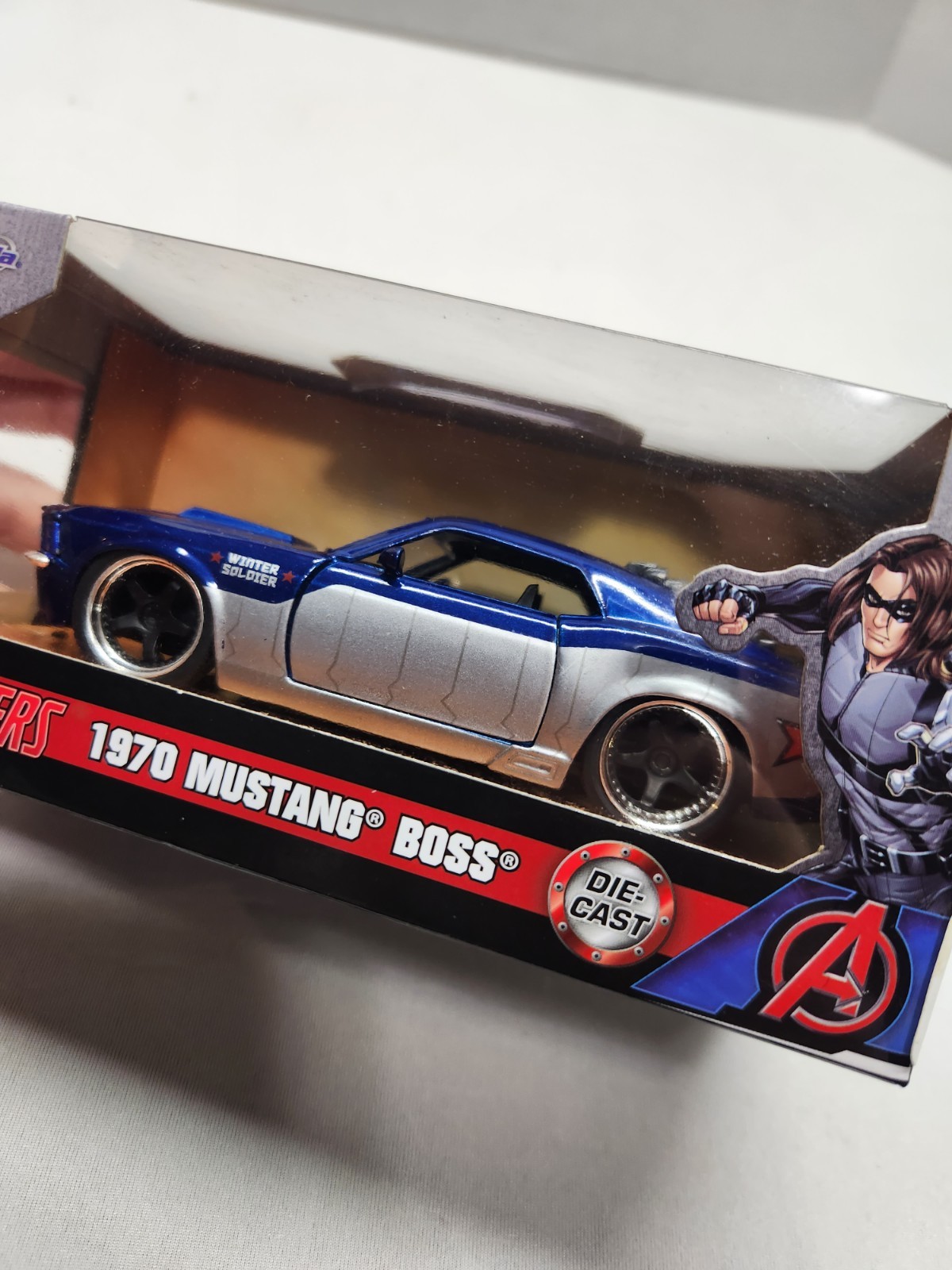 Marvel Avengers 1970 Mustang Boss Jada Diecast 1:32 Scale Winter Soldier New