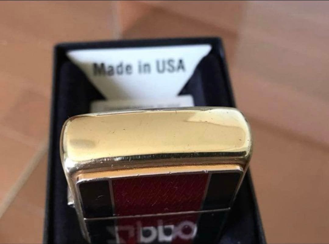 Zippo Cloisonné metal plated solid brass Made in 2003 Good condition Super rare