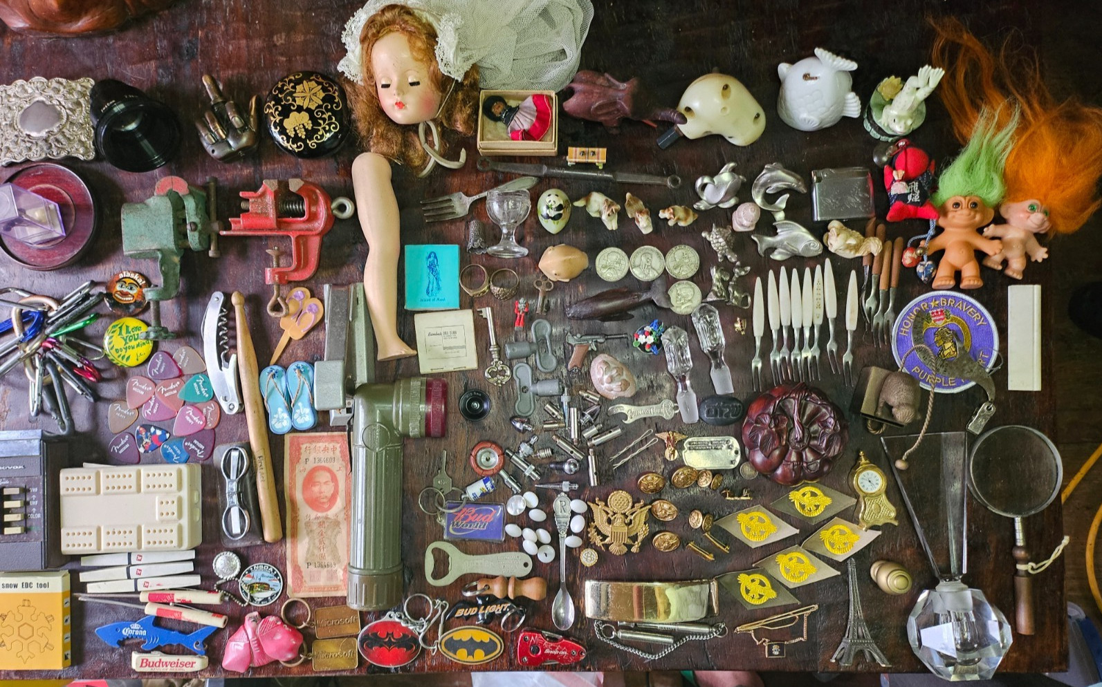 PREMIUM JUNK DRAWER Lot Trinket Smalls Vintage Knick Knacks Resale Tchotchkes