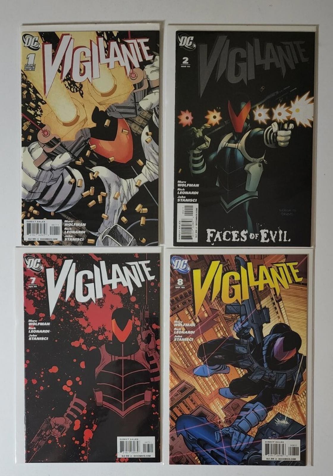 Vigilante 1 2 7 & 8 (2009) Vol 3 Cover A DC Comics NM Marv Wolfman 4 book lot
