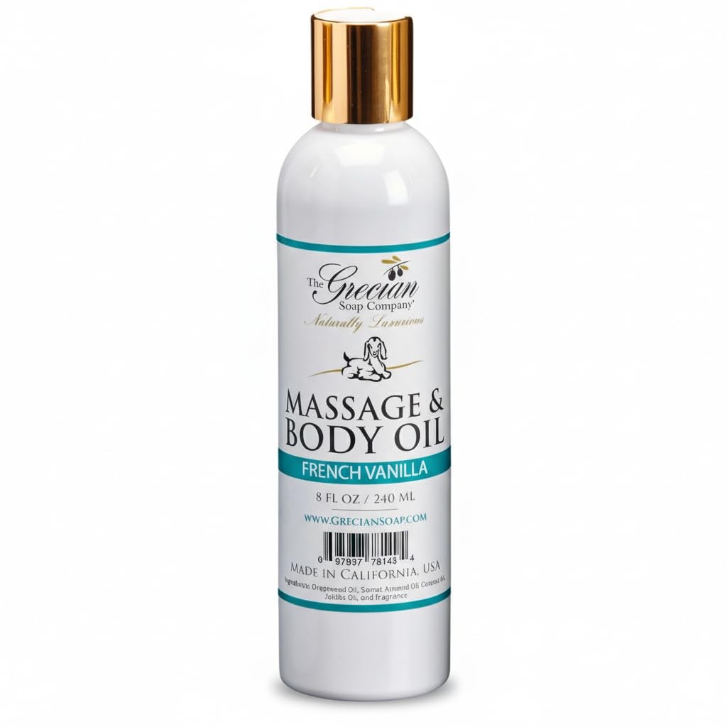 Grecian Soap French Vanilla Massage Body Oil