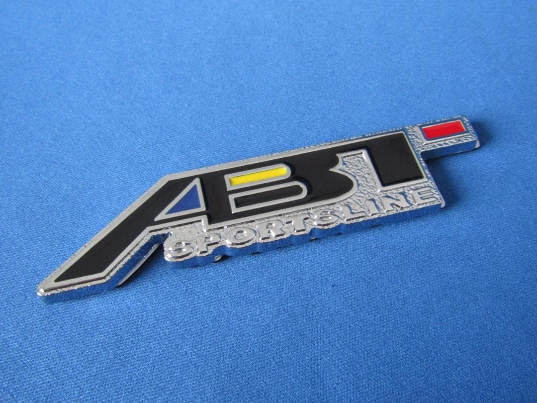 ●ABT SPORT LINE chrome plated & BL/RED metal emblem